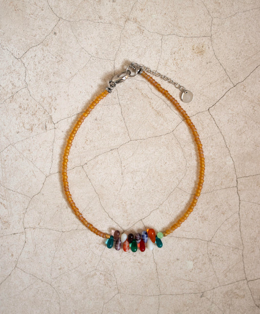 Color Glass Drops | Necklace